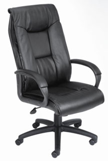 Black Executive Leather Plus High Back Chair