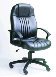 High Back Black Leather Executive Chair