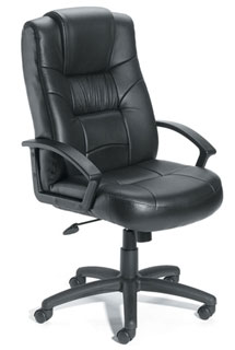 High Back LeatherPlus Executive Chair With Knee-Tilt Mechanism