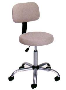 High Back Medical Stool Chair Durable Beige