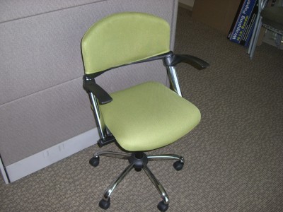 Import Task Chair Chrome Base - (Apple Green)