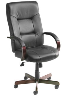 Italian Leather Executive Seating Knee-Tilt Mechanism