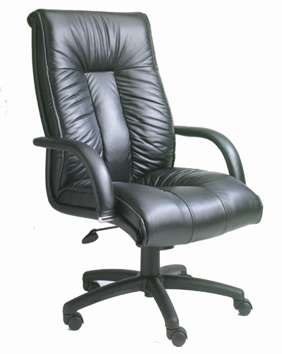 Italian Top-Grain Leather Executive High - Back Chair