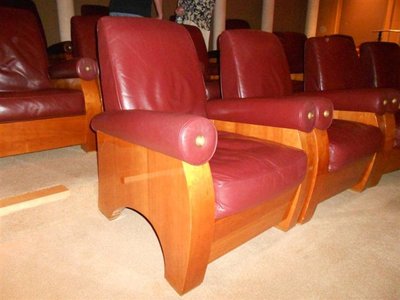 Leather arm Macini Private Screening Room Chairs